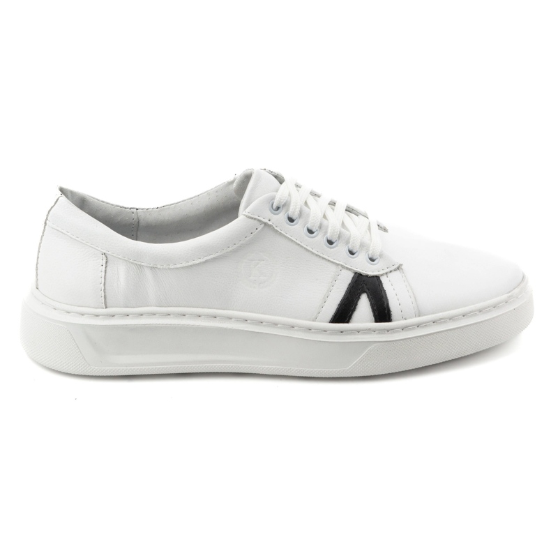 KOMODO Scarpe casual da uomo in pelle 910/2 bianche bianca