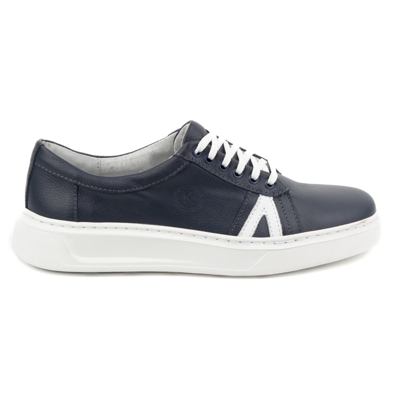 KOMODO Scarpe casual da uomo in pelle 910/2, blu navy