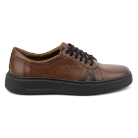 KOMODO Scarpe casual da uomo in pelle 910/2 marrone