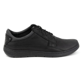Olivier Scarpe stringate da uomo in pelle 077KZ, nere nero