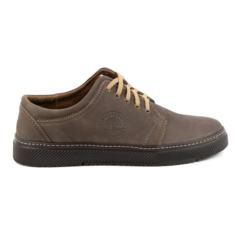 Joker Scarpe casual da uomo in pelle 894J oliva verde