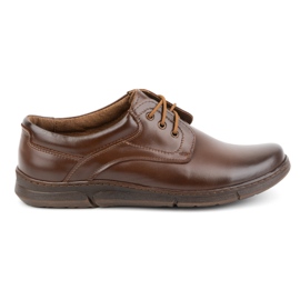 Olivier Scarpe stringate da uomo in pelle 240LU, colore marrone
