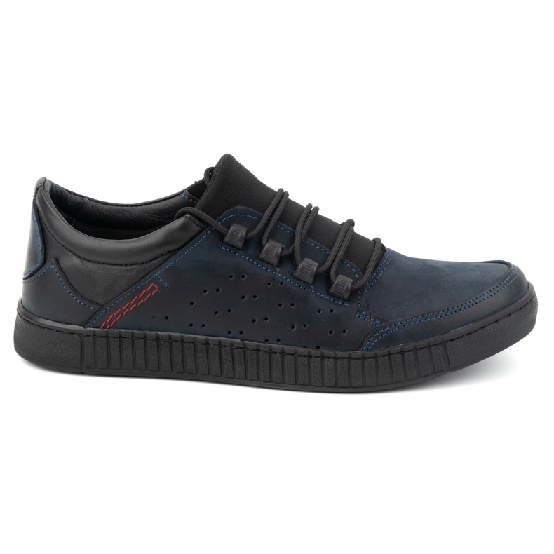 Olivier Scarpe stringate da uomo in pelle 287KZ, blu navy