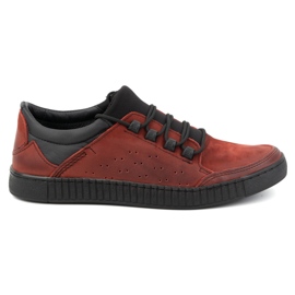 Olivier Scarpe stringate da uomo in pelle 287KZ rosse rosso