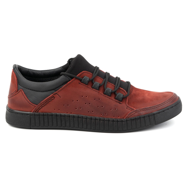 Olivier Scarpe stringate da uomo in pelle 287KZ rosse rosso