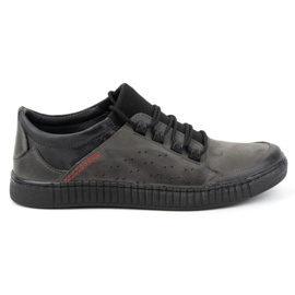 Olivier Scarpe stringate da uomo in pelle 287KZ Grigio