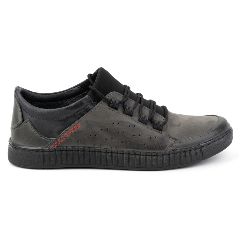 Olivier Scarpe stringate da uomo in pelle 287KZ Grigio