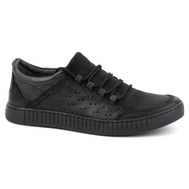 Olivier Scarpe stringate da uomo in pelle 287KZ Nero