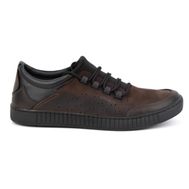 Olivier Scarpe stringate da uomo in pelle 287KZ Marrone