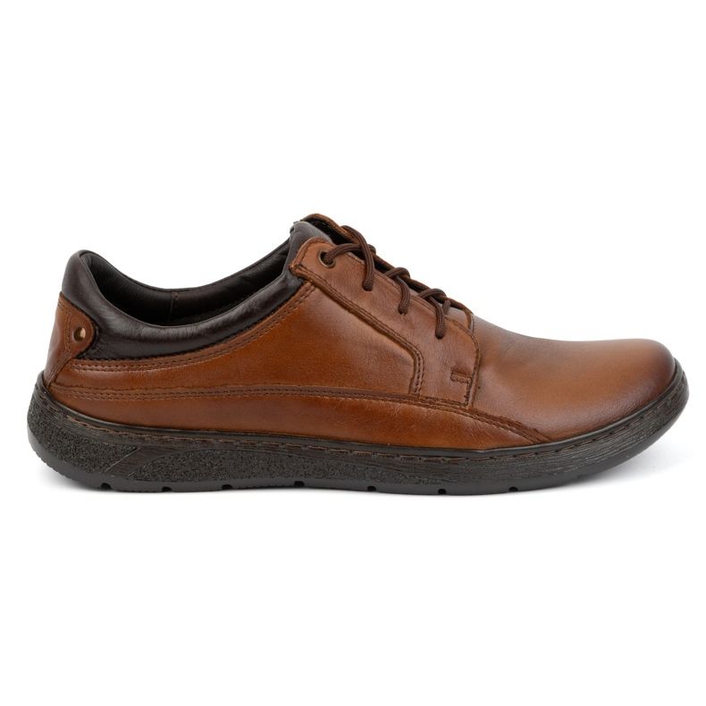 Olivier Scarpe stringate da uomo in pelle 077KZ marrone