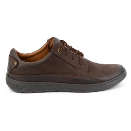 Olivier Scarpe stringate da uomo in pelle 077KZ testa di moro marrone