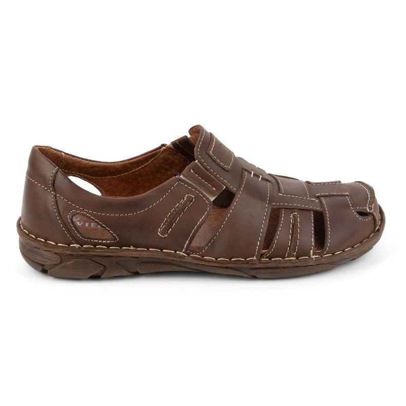 Olivier Scarpe slip-on estive da uomo in pelle 902MP, marrone