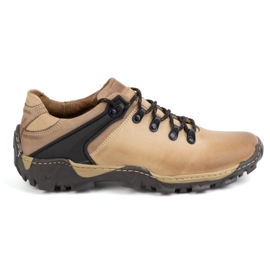 Olivier Scarpe da trekking da uomo 116 marrone chiaro beige