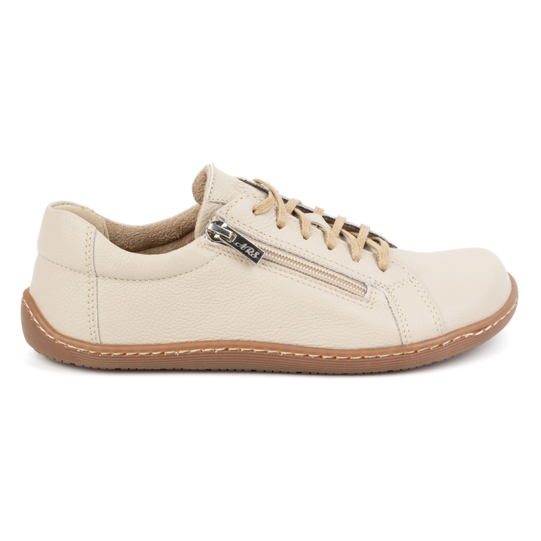 Olivier Scarpe da donna minimaliste in pelle a piedi nudi modello 1243, beige