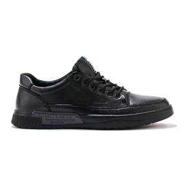 Scarpe stringate sportive da uomo nere nero