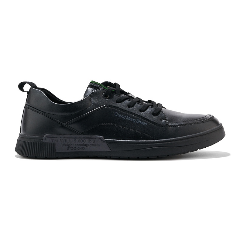 Scarpe stringate sportive da uomo nere nero
