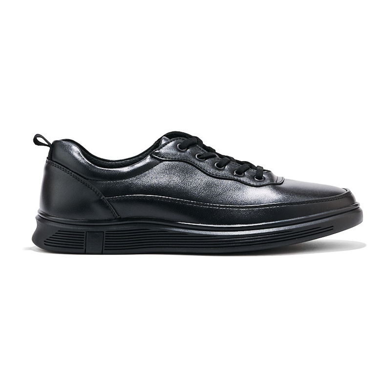 Scarpe stringate sportive da uomo nere nero
