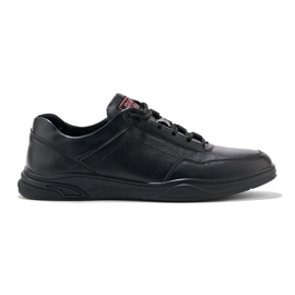 Scarpe stringate sportive da uomo nere nero