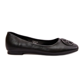 Ballerine Da Donna Con Decorazione, Eco Pelle, Rhodike Nero