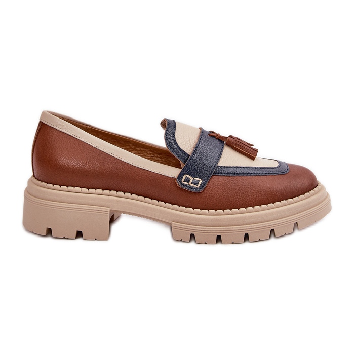 Mocassini in Pelle da Donna Marrone Laura Messi 2835
