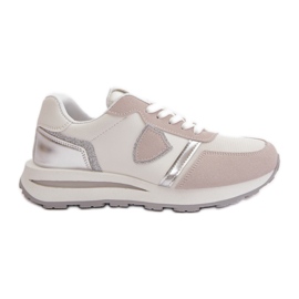 Sneakers Da Donna Con Glitter Velaniela Bianche bianca