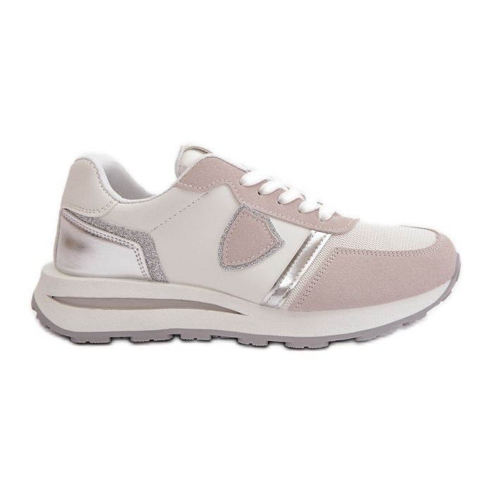 Sneakers Da Donna Con Glitter Velaniela Bianche bianca