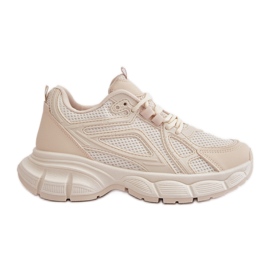 Sneakers Sportive da Donna Beige Timoci