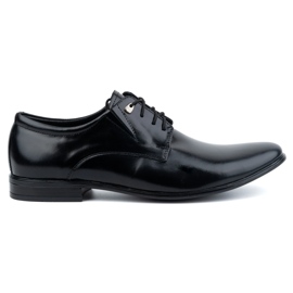 Olivier Scarpe stringate da uomo formali in pelle, eleganti 304LU, nere nero