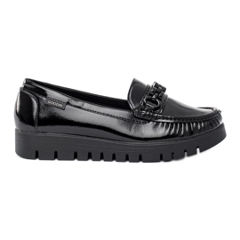 Goodin Scarpe da donna in vernice con suola spessa nero