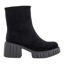 Stivali platform da donna neri nero