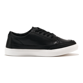 Sneakers da donna in pelle nera di Sergio Leone nero