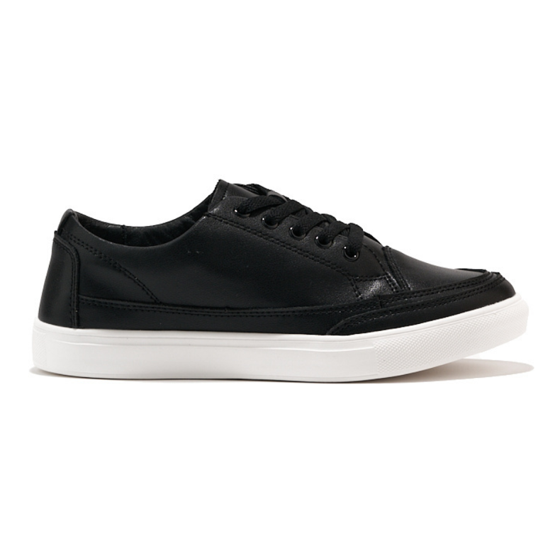 Sneakers da donna in pelle nera di Sergio Leone nero