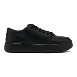 Sergio Leone Sneakers sportivi in ​​pelle nera SP014 femminile SP014 nero