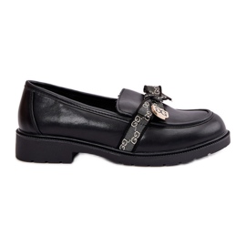 Mocassini da Donna Con Fiocco S.Barski HY42-331 Nero