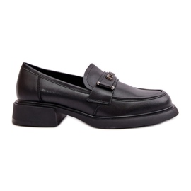 Mocassini Eleganti da Donna in Pelle Naturale, Nero Vinceza 91114