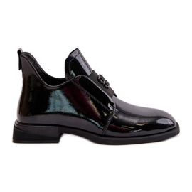 Scarpe Slip-On da Donna in Vernice in Pelle Naturale, Nero Vinceza 91120