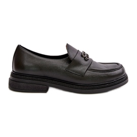 Zazoo 20174 Scarpe basse eleganti da donna in pelle, nere nero
