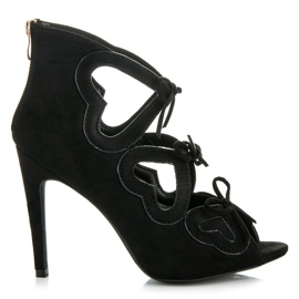 Vices Sandali da donna con lacci nero