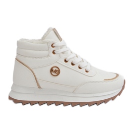 Scarpe sportive isolanti da donna su piattaforma, Bianco Ariatte bianca