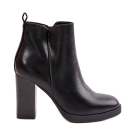 Stivali Da Donna Isolanti Su Tacco Alto In Eco Pelle Nera Teresine nero