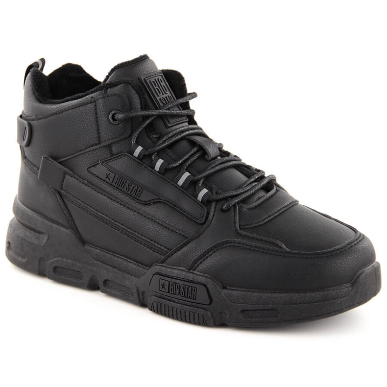 Scarpe sportive alte isolanti da uomo, nere Big Star OO174587 nero