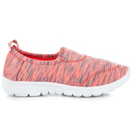 Mckeylor Scarpe senza lacci a righe arancia