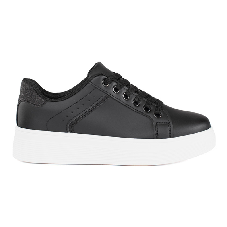 Sneakers nere sulla piattaforma nero