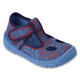 Ciabatte per bambini Befado, fondo elastico 630P016, blu navy