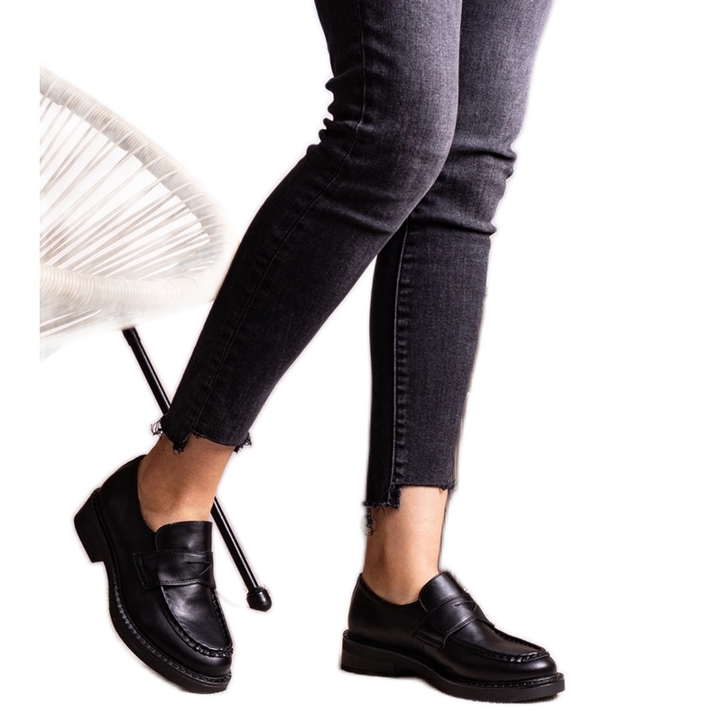 Mocassini Élodie eleganti neri nero