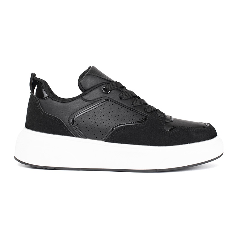 Sneakers nere da donna con suola spessa nero