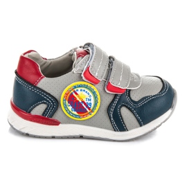 American Club Scarpe da ginnastica con velcro grigio