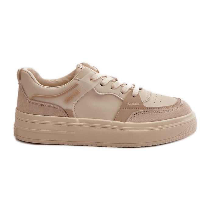 Sneakers Basse da Donna in Ecopelle Big Star OO274029 Beige
