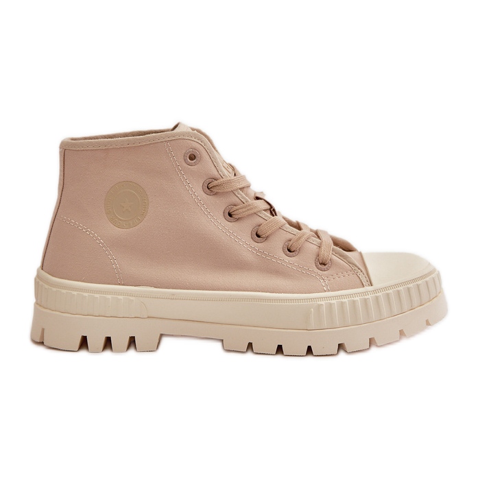 Sneakers alte da donna Big Star OO274006 Beige