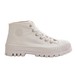 Sneakers alte da donna Big Star OO274009 Bianco